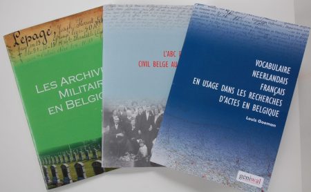 Lot des fascicules 1-2-3 de G&eacute;niwal : Archives Militaires, Mariage Civil, Vocabulaire NL-FR