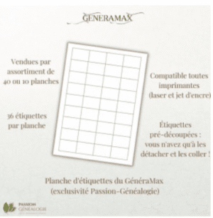 G&eacute;n&eacute;raMax - &eacute;tiquettes